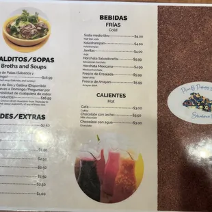 Menu photo