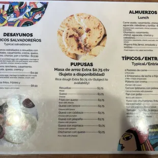 Pupusas revueltas were delicious. Good amount of filling and good flavor.  The owners and servers were kind and welcoming.