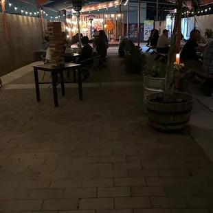 View from the entrance to the outside.