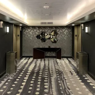 Elevator lobby.
