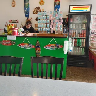 Counter with jewelry