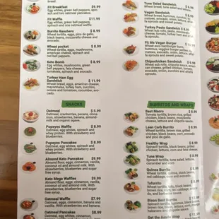 Food menu