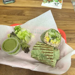 Tuna wrap made to perfection