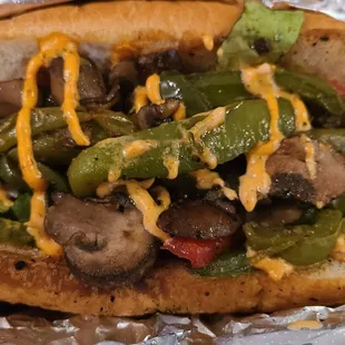 Mushroom poboy (spicy)