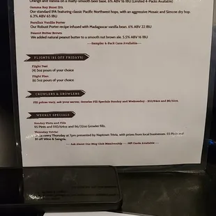 Tap List