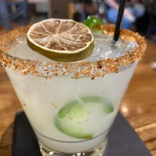 Spicy margarita so good! Happy hour only $10 ;)