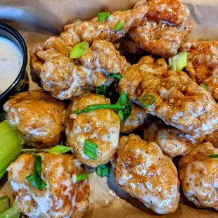Parm garlic boneless wings.