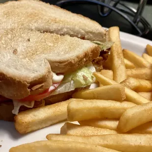 BLT with side of French fires