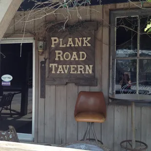 the front of the building