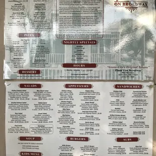 Here's their most up-to-date menu!