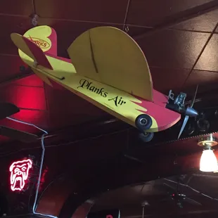 Airplane from the ceiling...gotta love that!!!