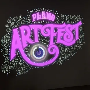 Technicolor visual projection art produced by UT Dallas students