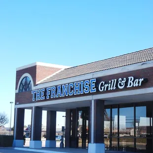 the front of the franchise grill and bar