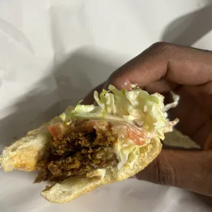 Vegan Hot Sausage Poboy