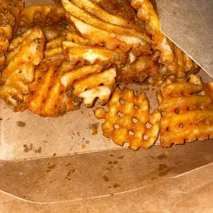 Waffle fries