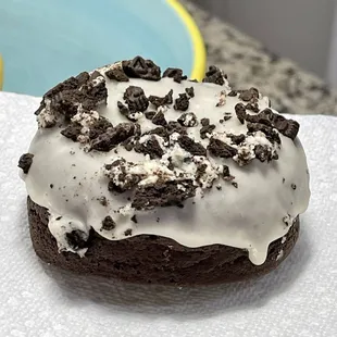 Cookies and cream vegan donut