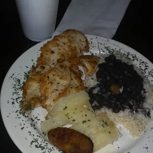 Grilled Chicken Breast Dinner at Plant  City Cafe.