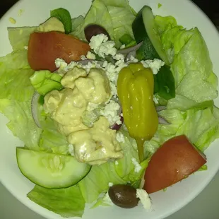 Started with a side salad