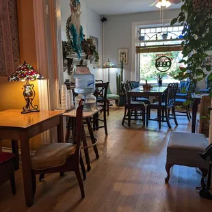 a view of the dining room