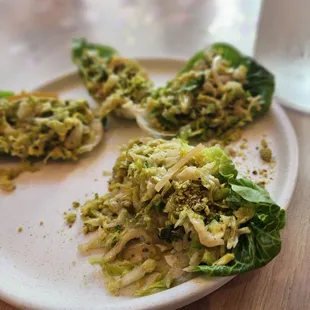 Baby gem Cesar salad handhelds