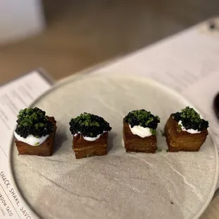 Potato and caviar