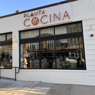 Front of restaurant