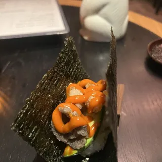 Crispy Mushroom Hand Roll