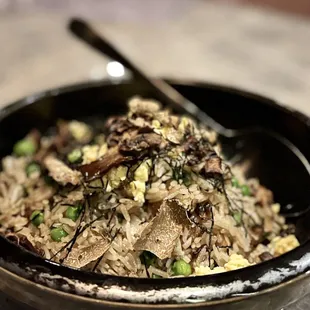 a bowl of rice and vegetables