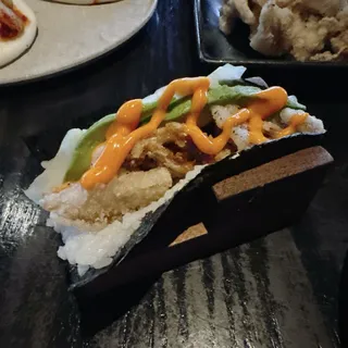 Crispy Mushroom Hand Roll