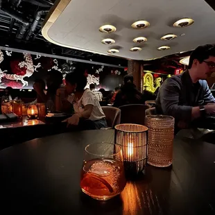 corner seat at the downstairs level