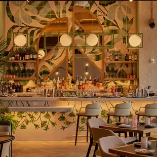 the interior of a restaurant