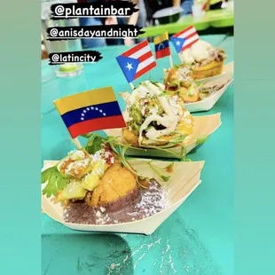 Arepa dumpling and fatty lechon