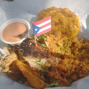 I just had Puerto Rican Power V and it was the best Puerto Rican food I've had in Texas!!