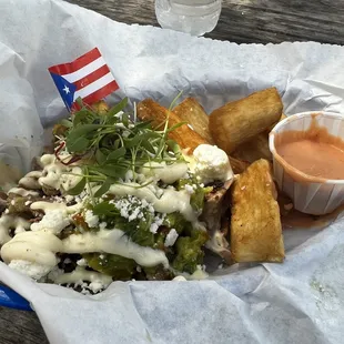 Fatty Lechon and Yuca bites.