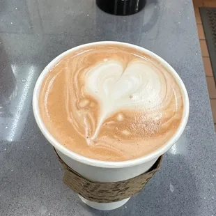 a cup of cappuccino