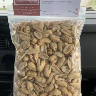 a bag of peanuts