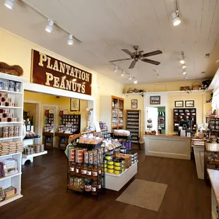 the interior of the store