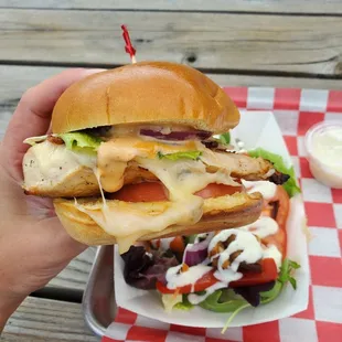 Chipotle chicken club, very juicy and tender