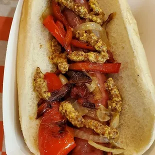 Slovenian sausage &amp; peppers