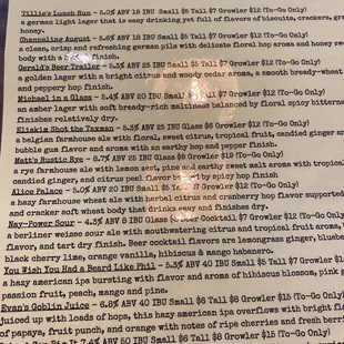 Menu!!