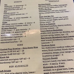 Menu!!