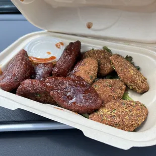 10 Piece Plangz (Plant-based Wings)  bbq and lemon pepper