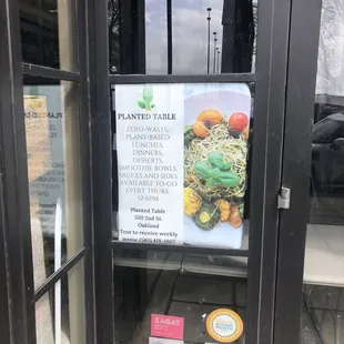 Small print: open for pickup Thursday's 12-6.