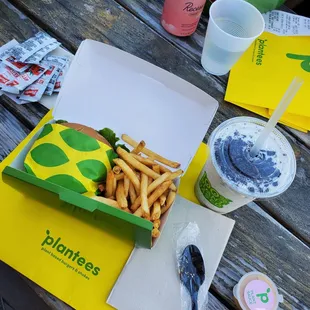 Cheeseburger * Fries ft. Housemade Sauces  * Oreo Milkshake