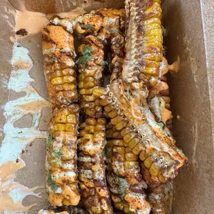 Corn Elote Fried "Ribs"