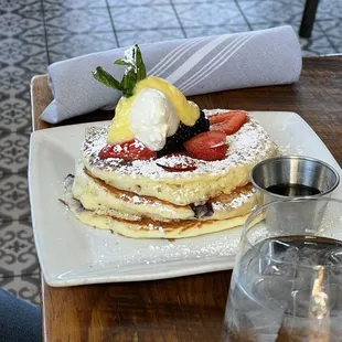 Ricotta Lemon Blueberry Pancakes