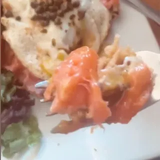 Potato Rösti with Smoked Salmon*