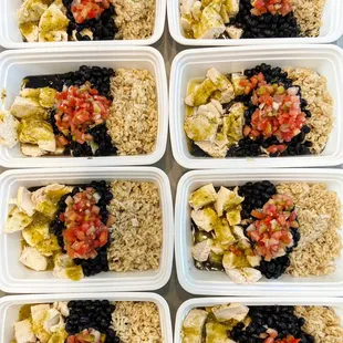*Salsa verda Chicken *Brown Rice * Black Beans*pico!