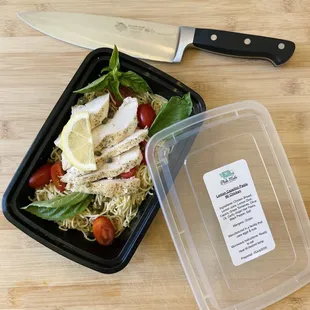 Chicken Lemon Capellini Pasta