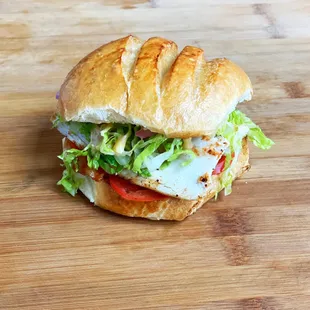 Special Chicken Club ! On Ciabata Burger Bun !